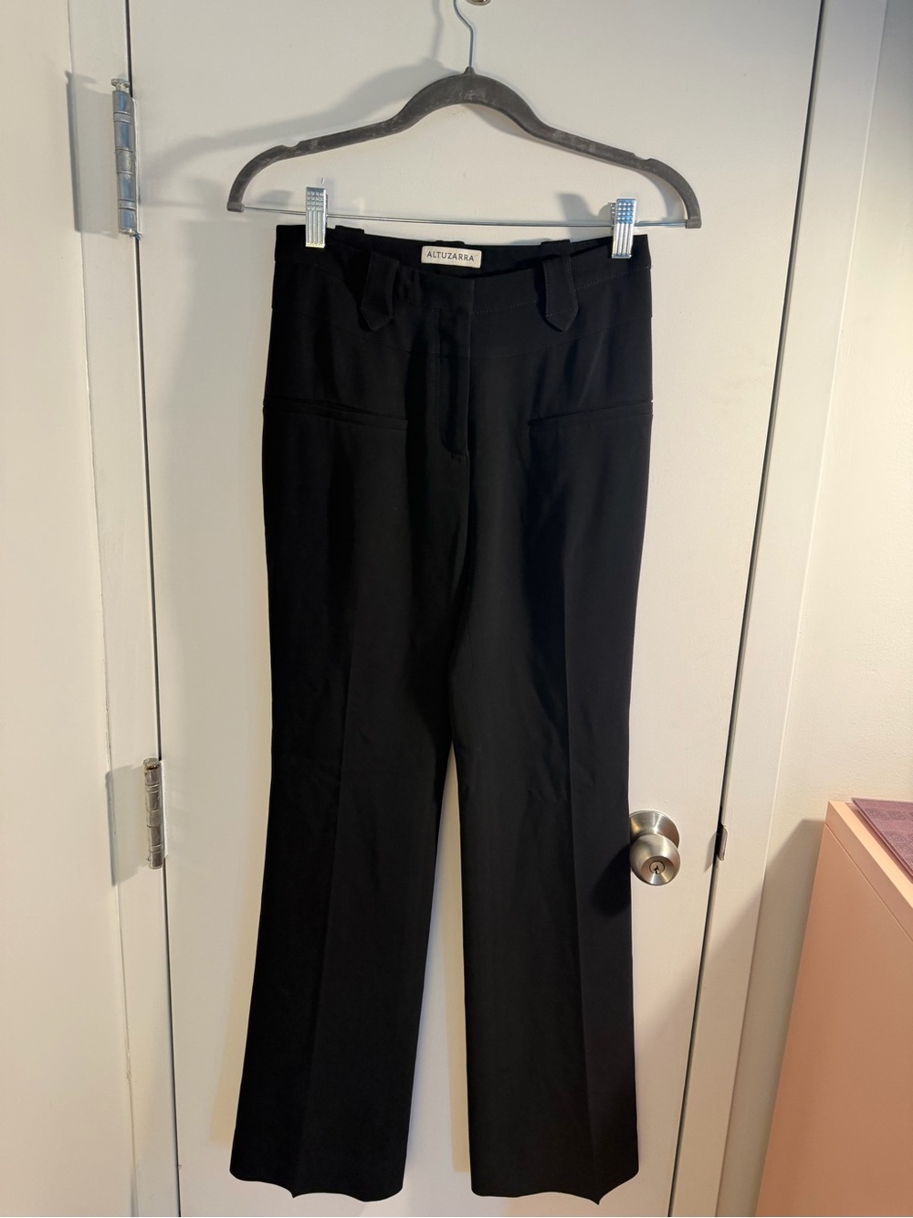 Altuzarra Black Boot-Cut Trousers